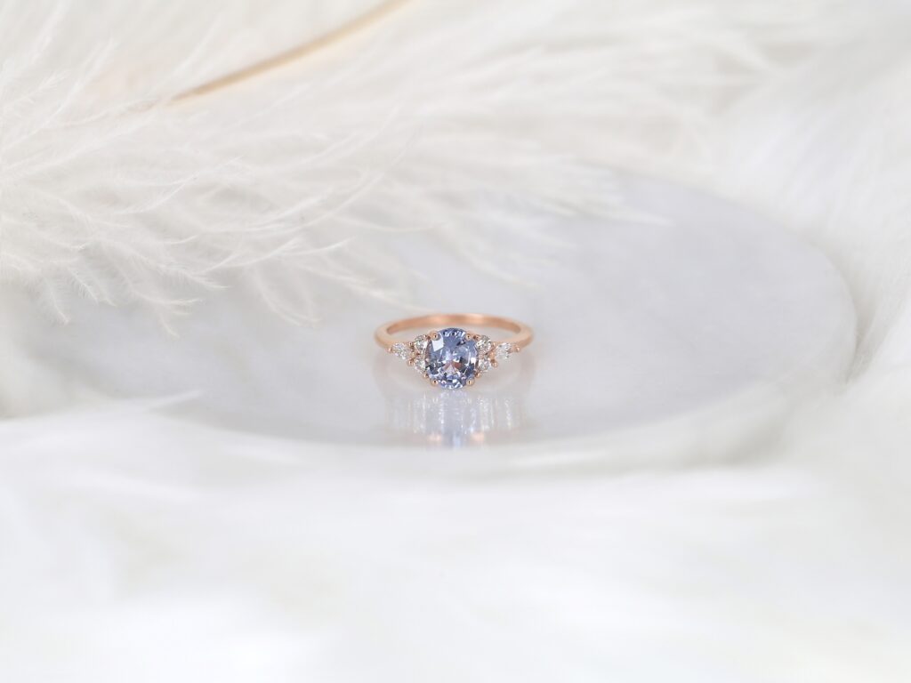 1.75ct Thea Cornflower Sapphire and Diamond Ring
